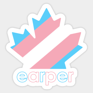 Transgender Earper Pride Maple Leaf - Wynonna Earp Sticker